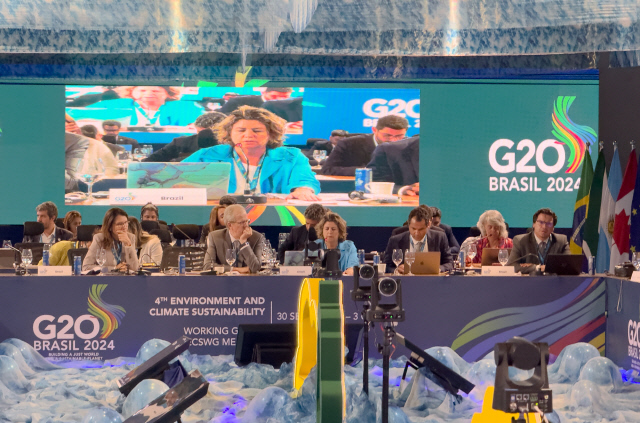 지난 3일(현지시각) 브라질 리우데자네이루에서 열린 '2024년 G20 환경·기후 장관회의' 모습. <환경부 제공>